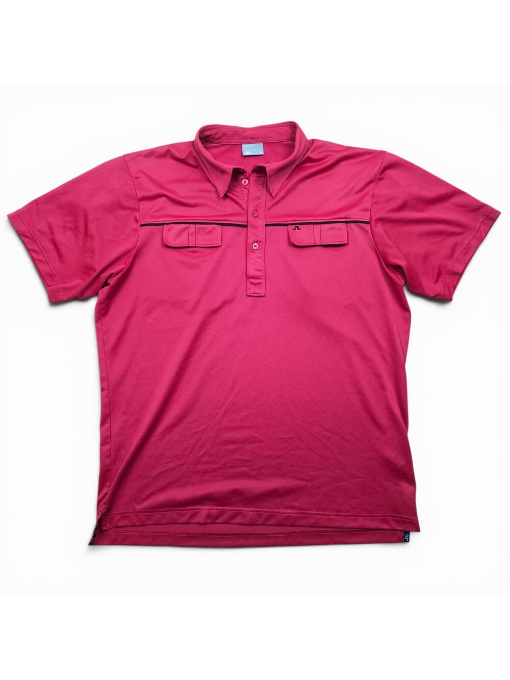 J LINDEBERG Performance Polo Shirt Men's XL Red Tech Golf Athleisure Fieldsensor